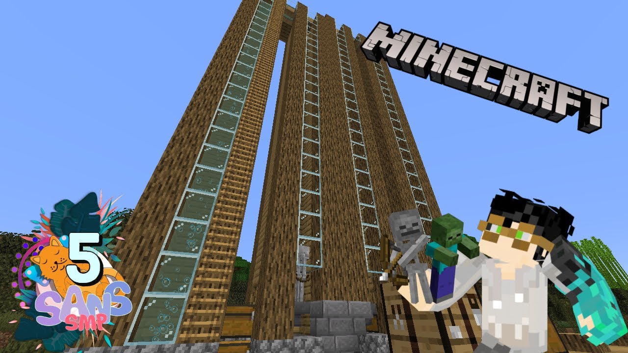 Pembutan Farm GRINDING SKELETON dan ZOMBIE!! #05 |SANS SMP| Minecraft Indonesia