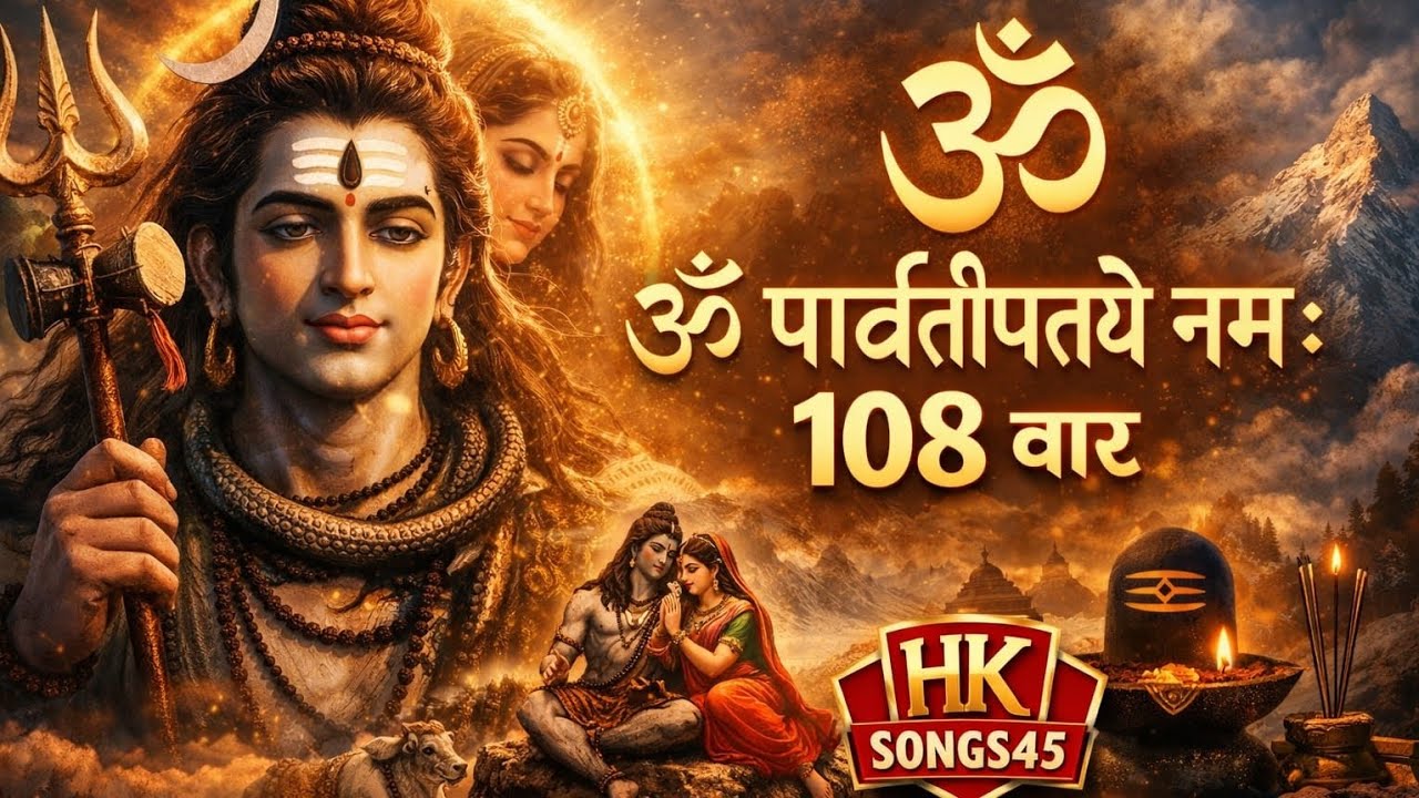 ॐ पार्वतीपतये नमः 108 बार | Parvati Pati Mahadev Mantra 2026 | Powerful Shiv Mantra | Feel Hk song45
