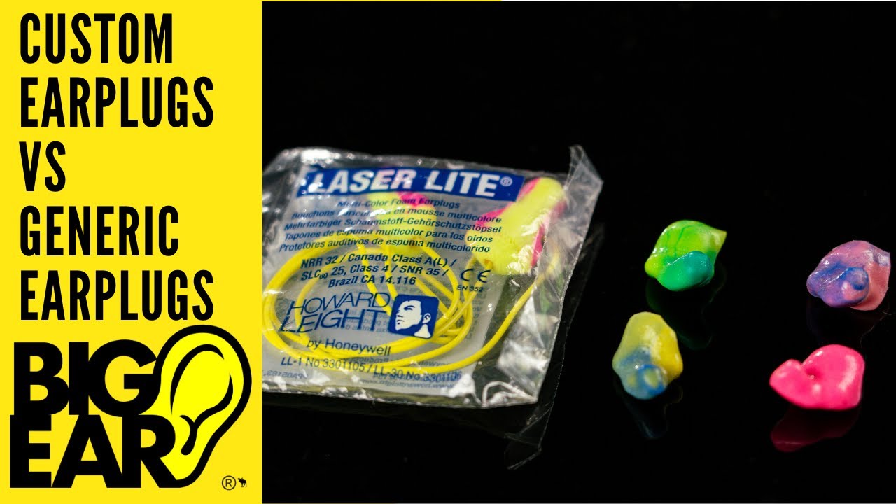 Custom Earplugs Custom Hearing Protection VS and Generic Ear Plugs Generic Hearing Protection Why?