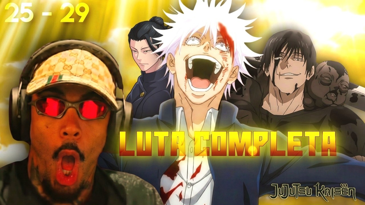 Snopey vendo pela PRIMEIRA VEZ GOJO VS TOJI (COMPLETO)
