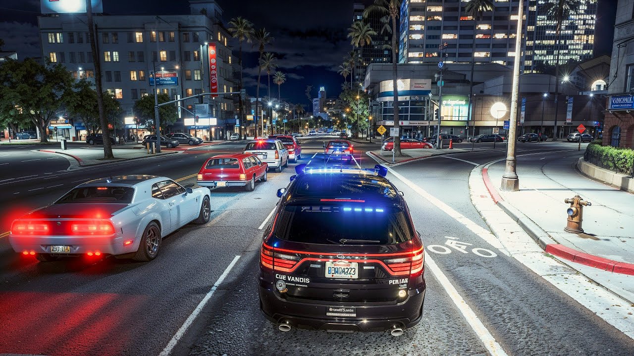 Играю в GTA 5 за городского полицейского | LSPDFR Realism Patrol 4K