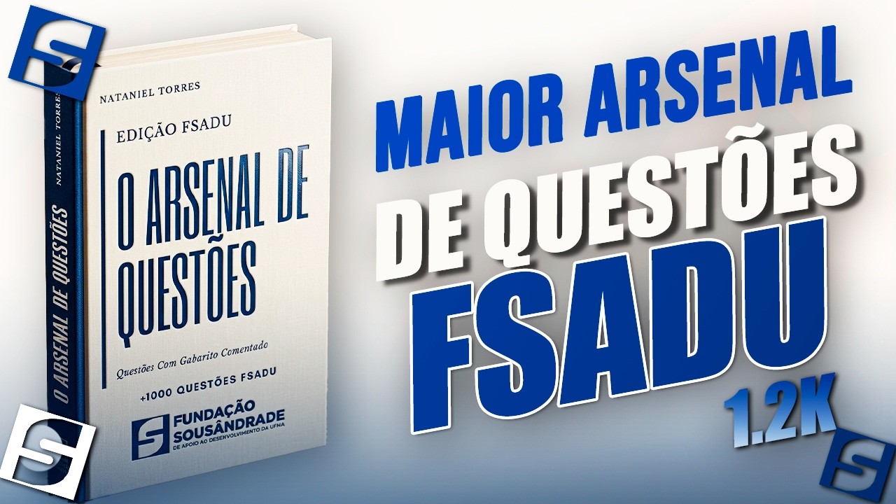 LANÇAMENTO 🚨 APOSTILA FSADU COM +1000 QUESTÕES 🔥 | TREINE E GARANTA SUA APROVAÇÃO!