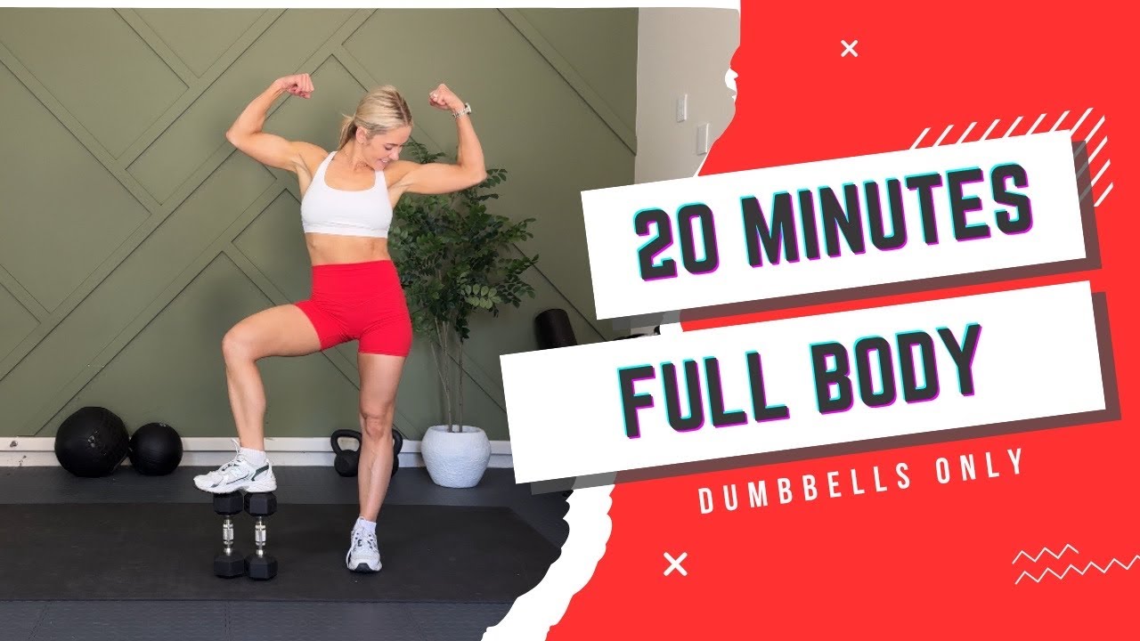 20 Minute Full Body Workout at Home with Dumbbells Only!