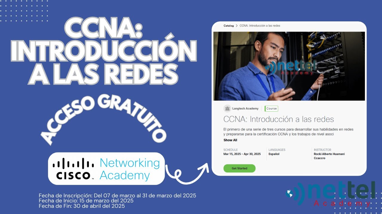 &iexcl;Curso CCNA GRATIS! Aprende Redes desde Cero y Prep&aacute;rate para la Certificaci&oacute;n