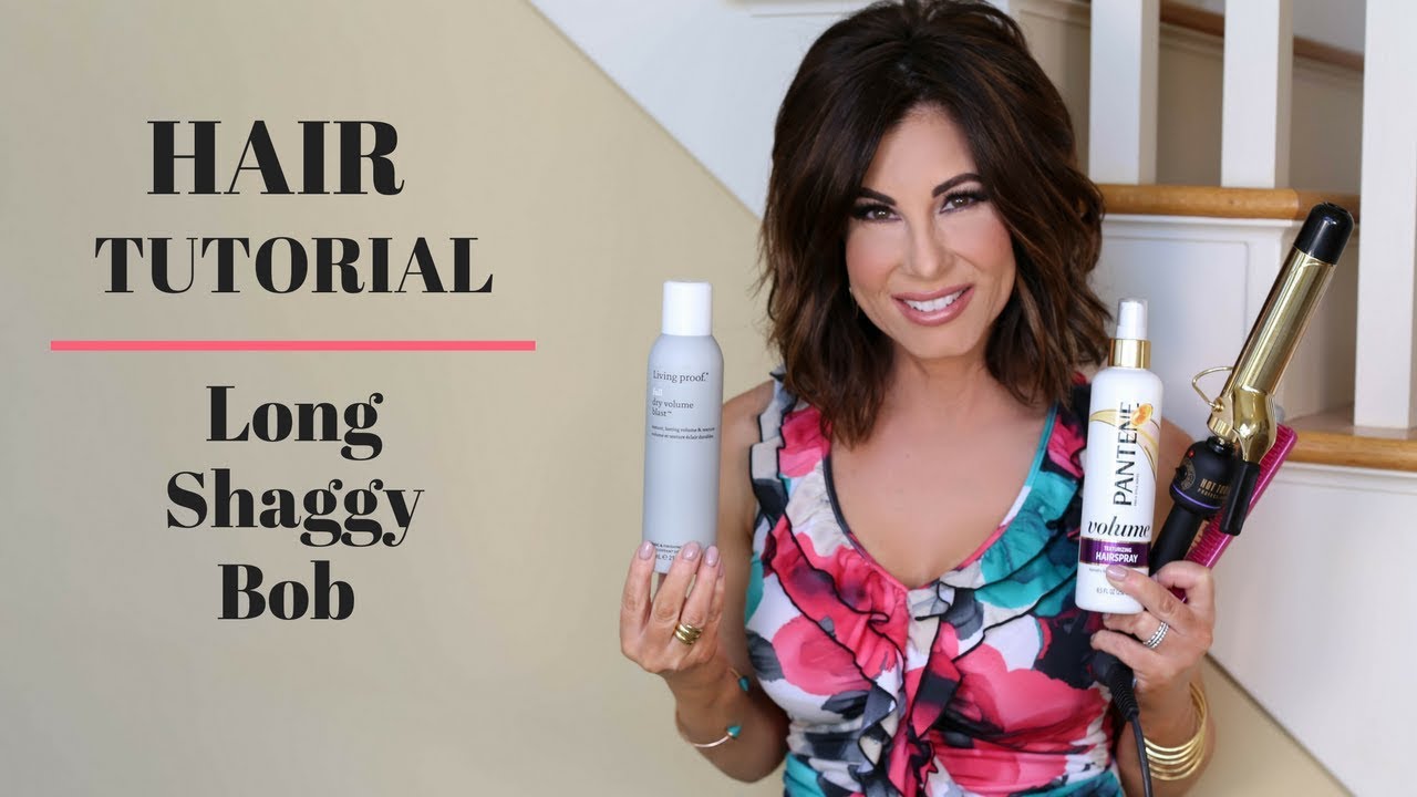 HAIR TUTORIAL | Long, Shaggy Bob | Messy Waves
