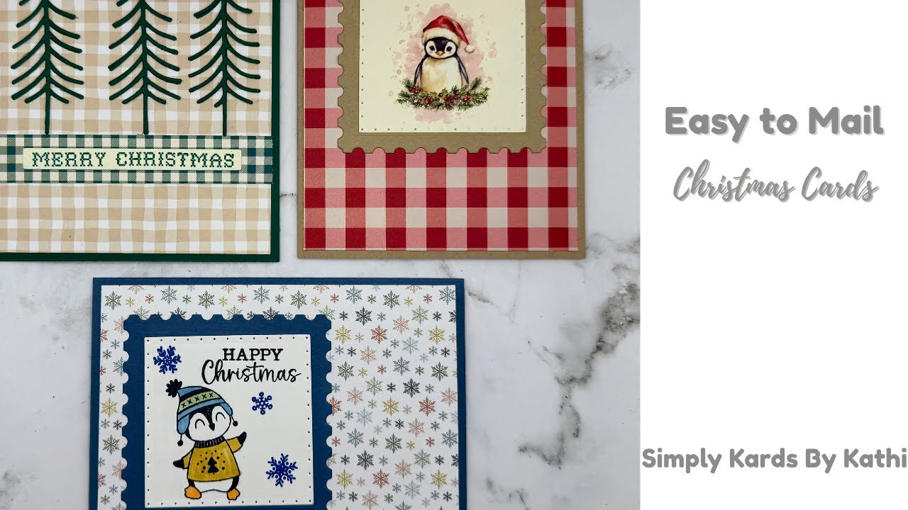 Make Christmas Cards Easy to Mail: Simple & Flat Designs