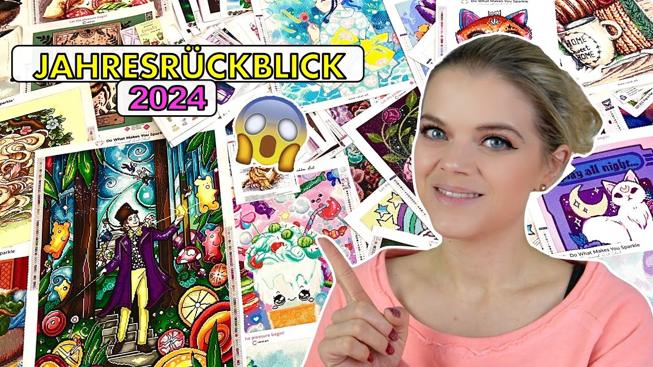 OMG 90 BILDER!!! 😱 XXL JAHRESRÜCKBLICK 2024 DIAMOND PAINTING