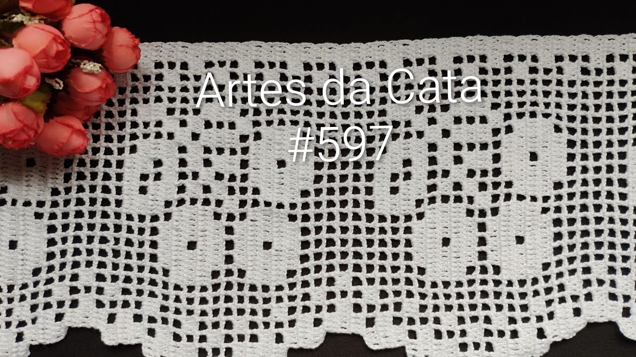 Bico em crochê #597 parte 01/02 #artesdacata #bicodecroche #barradodecroche #diy