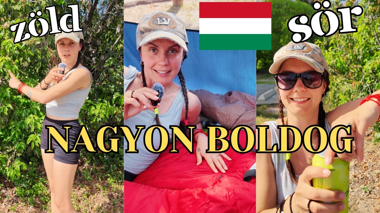 🇭🇺 Camping vlog but it's with THE ONLY HUNGARIAN WORDS I KNOW (as a beginner) 🇭🇺