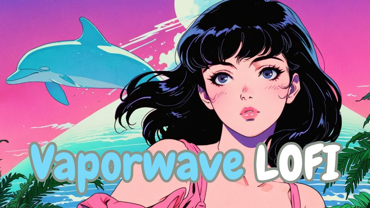 Neon Serenity & Cosmic Dreams 🌌💜 | 1 Hour of Chill Vaporwave Lofi for Relax, Study & Sleep 🎶✨