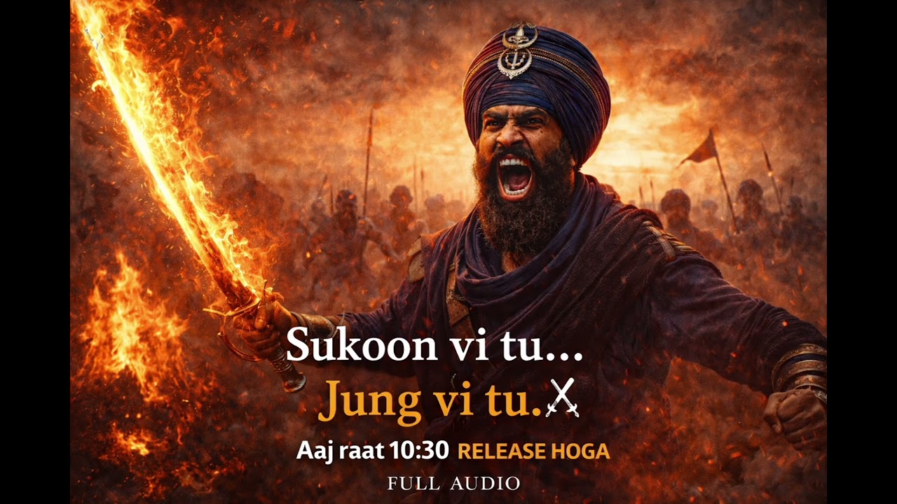 Sukoon Vi Tu… | Jung Vi Tu… ⚔️🔥 | Full AudioA Spiritual Warrior Shabad | Guru Gobind Singh Ji Vibes