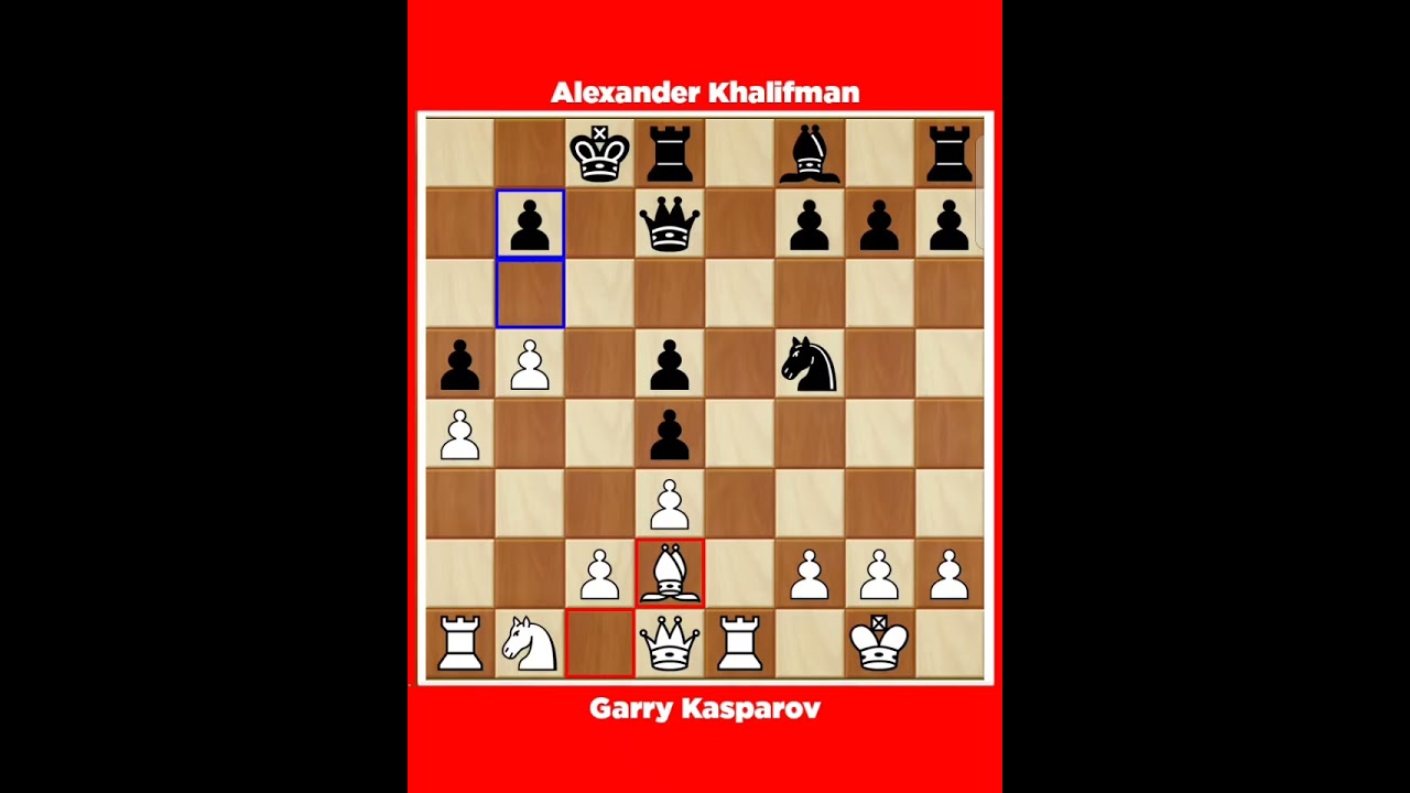 Garry Kasparov vs Alexander Khalifman √ FIDE GP Moscow Russia, 2002.