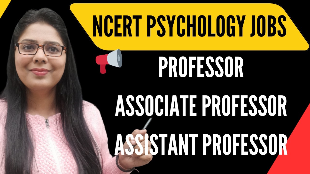 📢 NCERT Psychology Jobs, Academics #govtjobs #governmentjobs #ncert #ncertpsychology #psychologyjobs