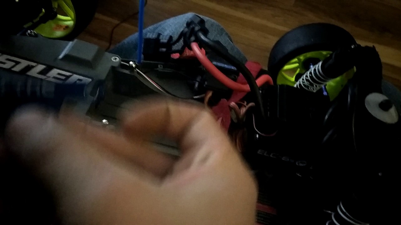 St. Racing concepts battery holder blue aluminum in th we rustler mamba monster.