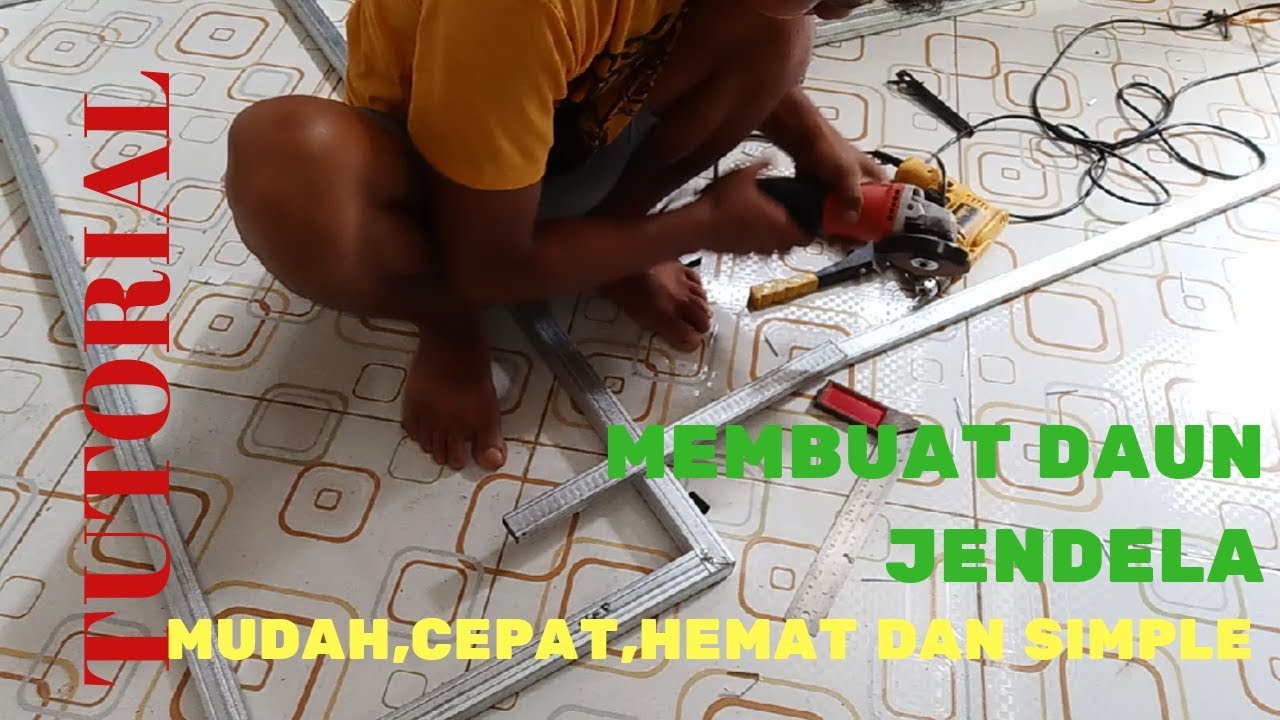 Cara Membuat Daun Jendela Dari Baja Ringan paling Cepat Dan Simple
