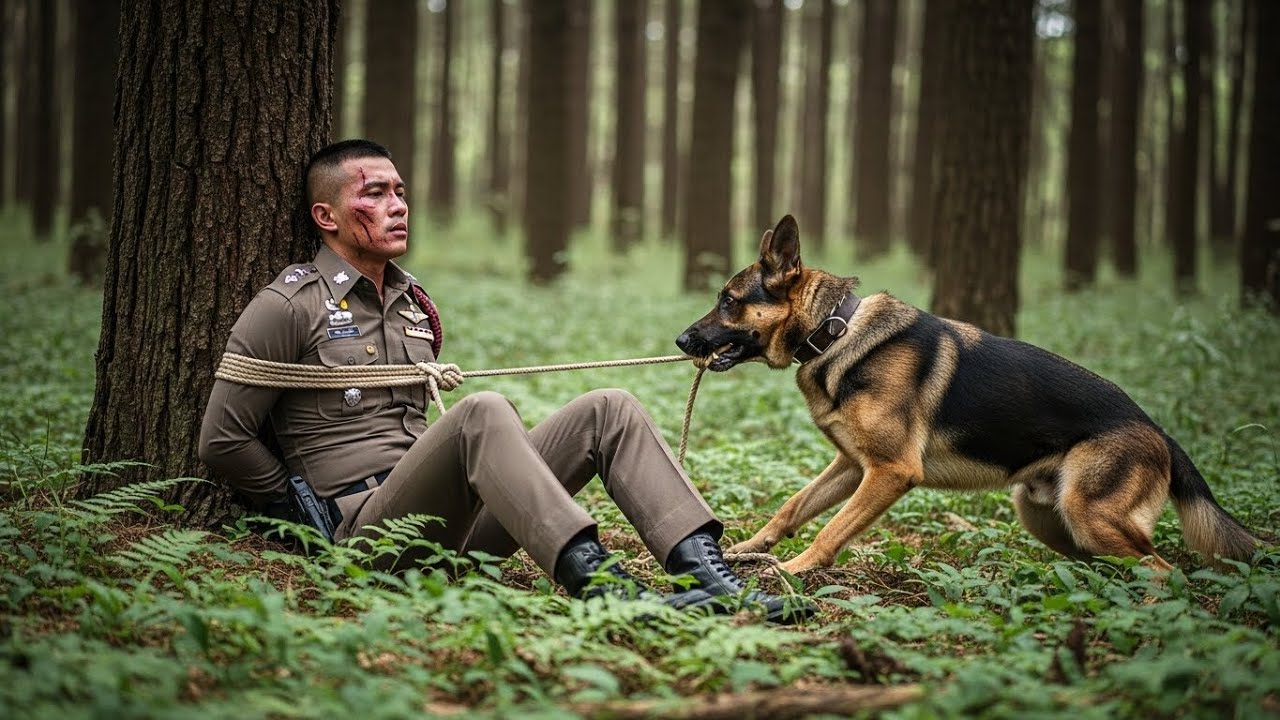 ช็อกทั้งพื้นที่! สุนัขตำรวจพบเจ้าหน้ที่ป่าไม้ถูกมัด การกระทำต่อมาทำทุกคนอึ้ง