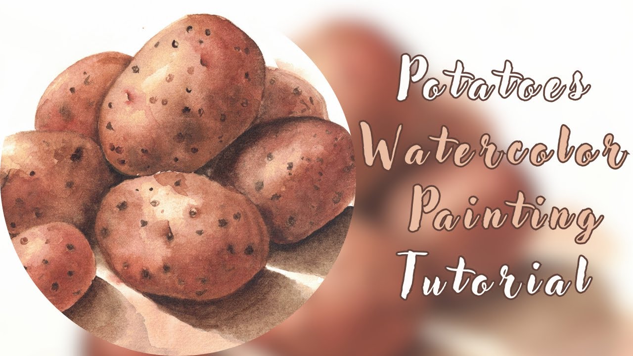 Painting Potatoes with Winsor Newton Cotman Watercolours | Realistic Watercolour Art