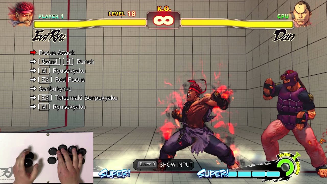 Ultra Street Fighter 4 Trial Mode - Evil Ryu (1080p 60fps)
