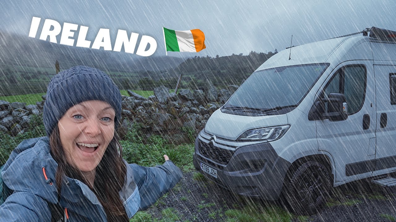 The start of our campervan trip in IRELAND - A Wicklow WASH OUT!🇮🇪