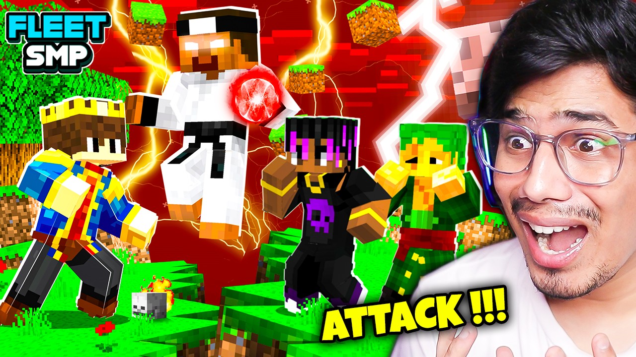 JACK ATTACKED US IN FLEET SMP 😰 MINECRAFT