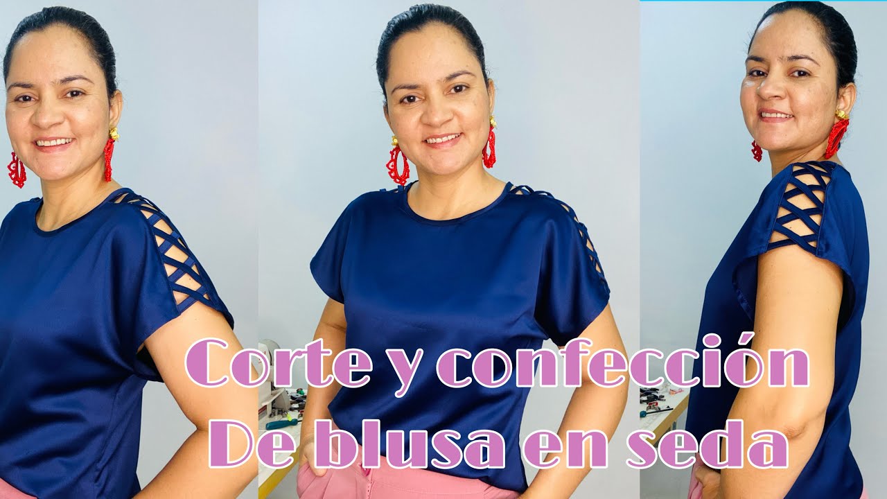 Blusa en seda, Patronaje y confección