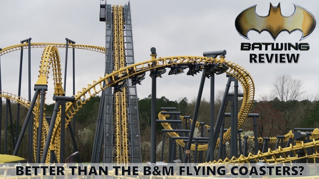 Обзор Batwing, Six Flags America Vekoma Flying Dutchman | Плюс история летающих горок