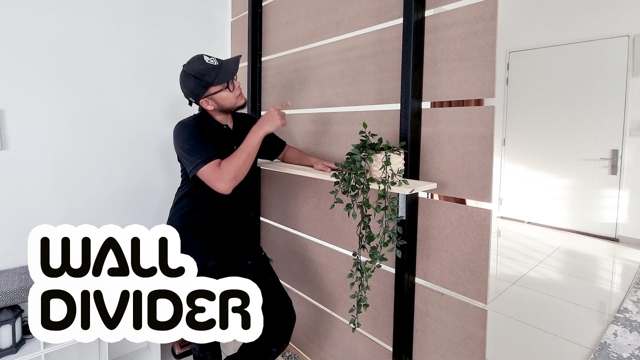 Akhirnya wife boleh lepak dapur tanpa orang nampak | DIY Wall Divider