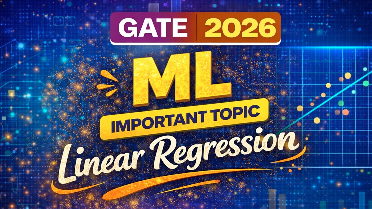👉 ML Important Topic: Linear Regression | One Shot Revision | GATE DA 2026