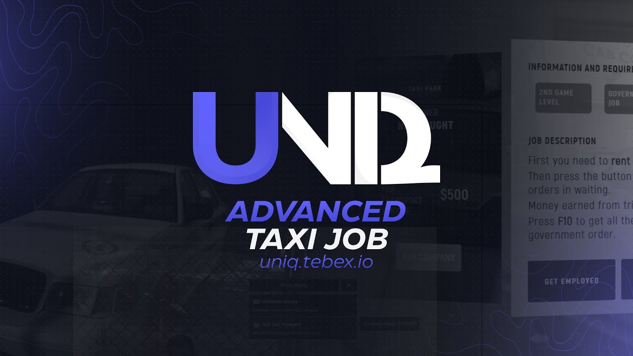 ADVANCED TAXI JOB [ESX] [QBCORE]