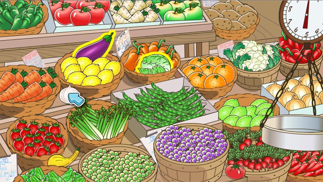 Healthy Food Hunt - Fruits, Vegetables, Fish, Meat and All kinds of Food Finder Educational Videos