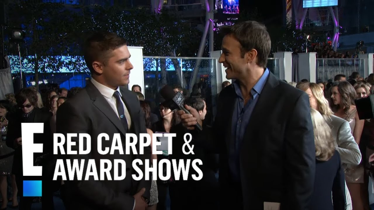 Zac Efron on the red carpet | E! People's Choice Awards