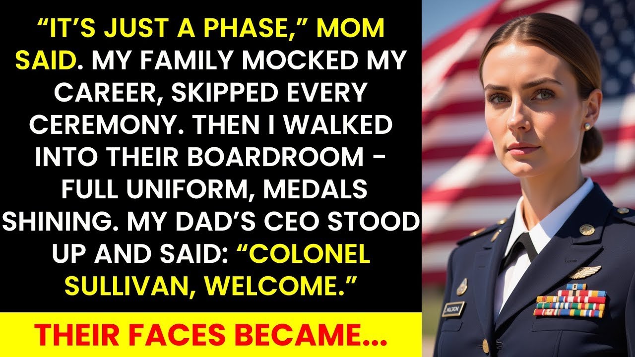 My Family Mocked My “Little Army Job” — Then My Dad’s Boss Saluted and Said “Colonel, Welcome”