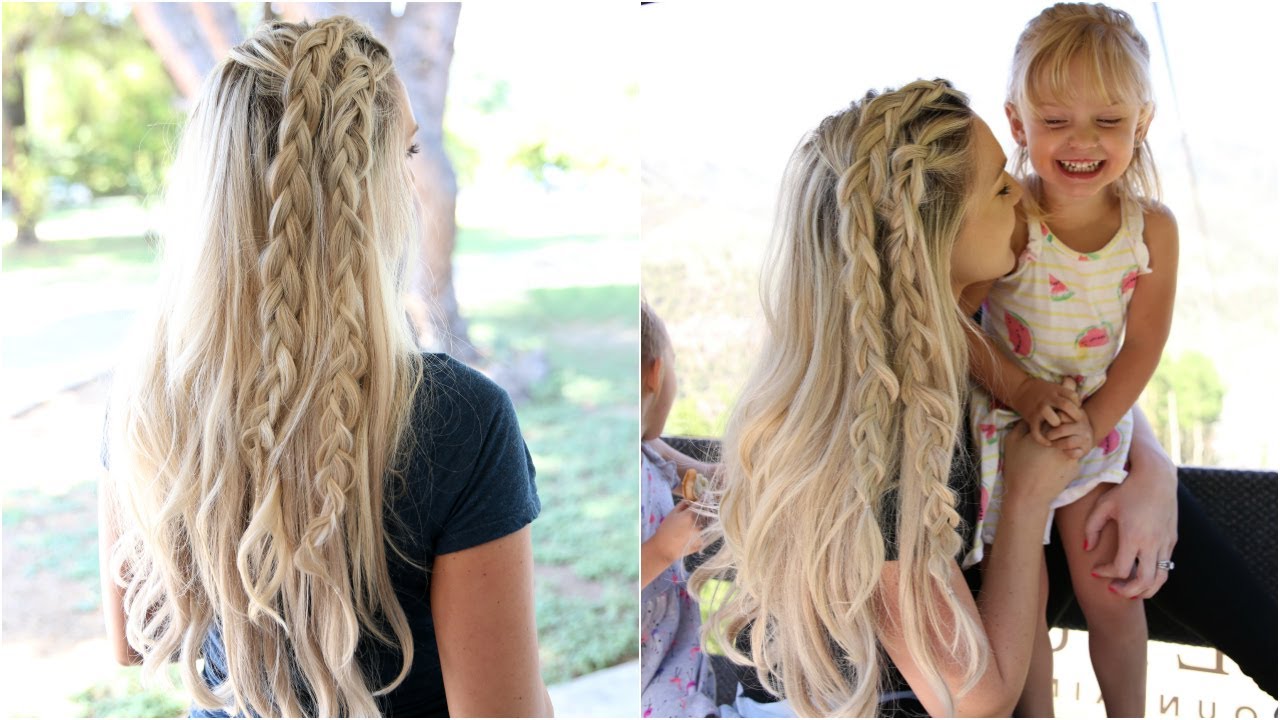 Double Dutch Braids - Half Up Style