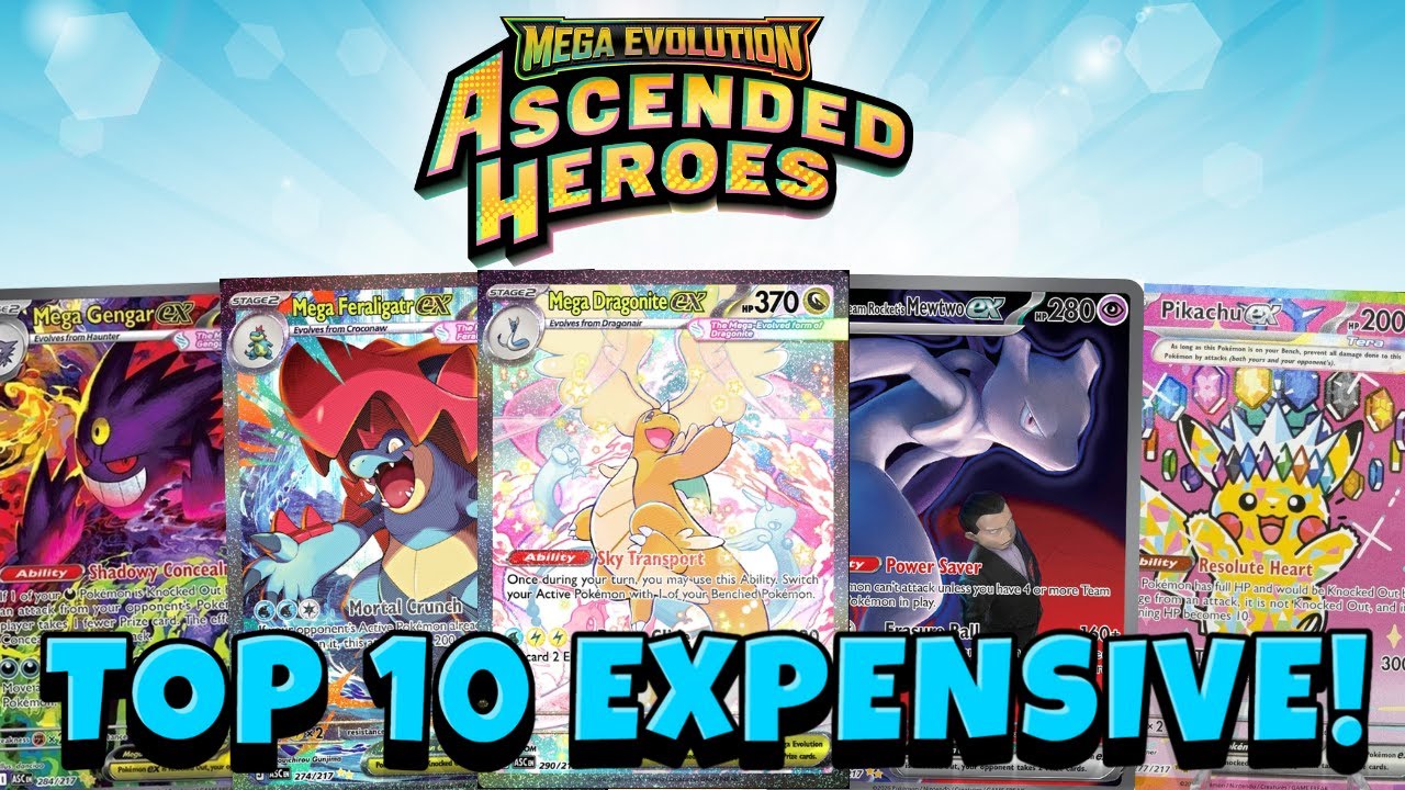 Top 10 EXPENSIVE Ascended Heroes Pokemon Cards!