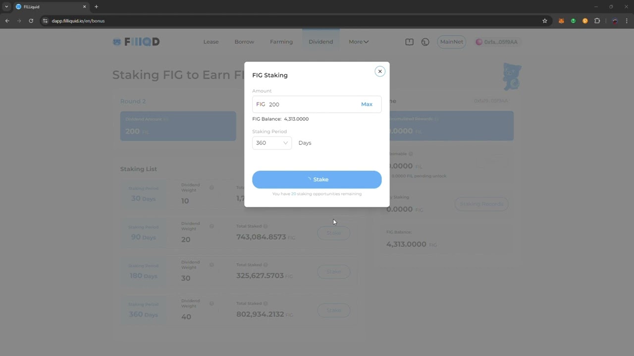 How to Stake $FIG token on Mainnet for PC/Laptop!