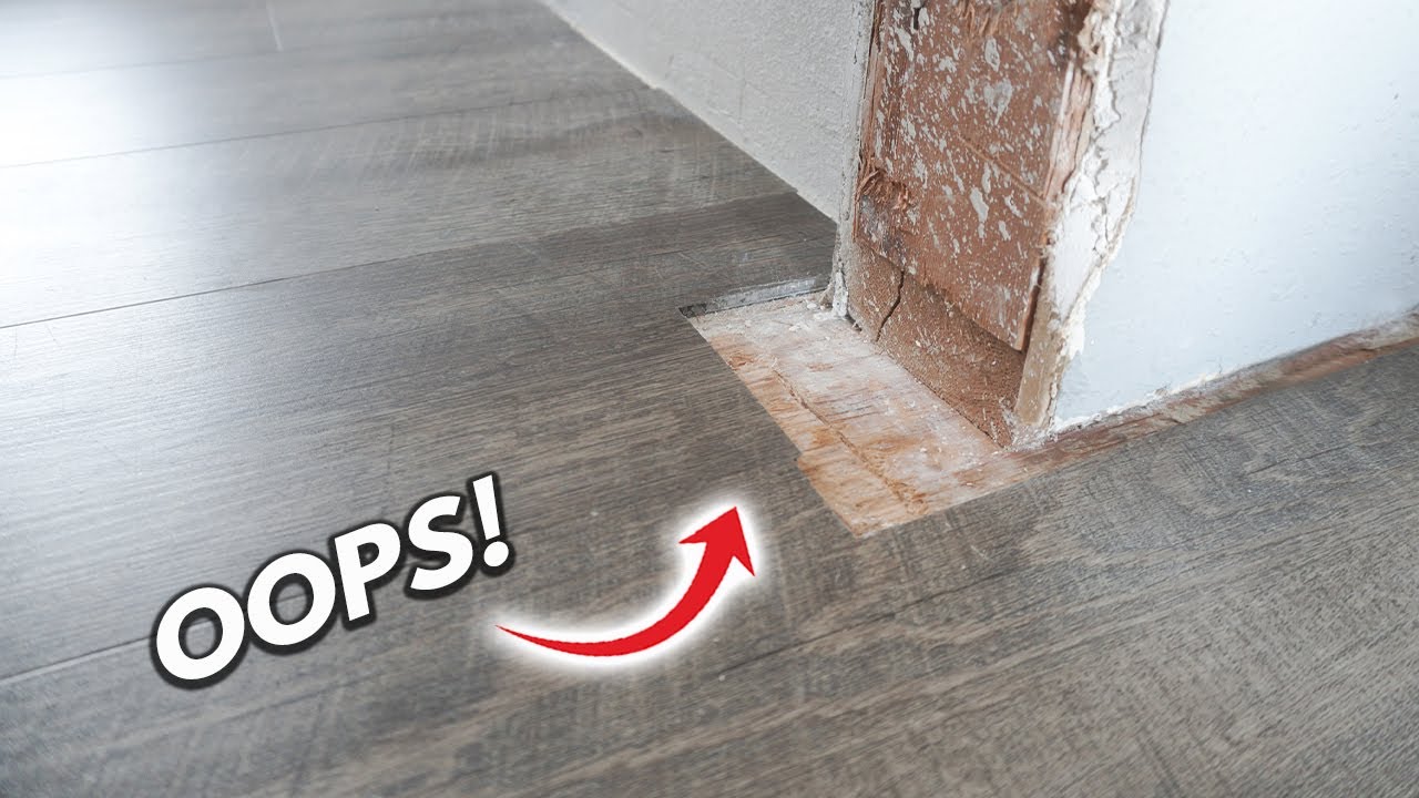 How To Fix BIG Cutout Mistakes On Laminate, Vinyl Plank (LVP) Engineered Wood Flooring Like PRO! DIY
