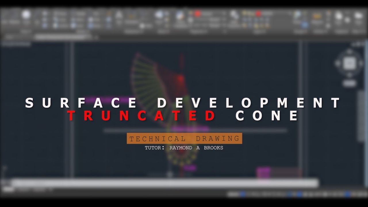 AutoCAD: Surface Development 2 [Truncated Cone]