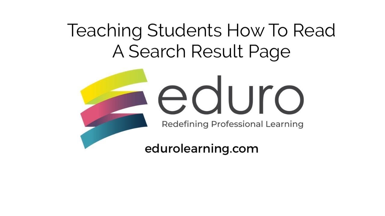 Teaching Students How To Read A Search Result Page