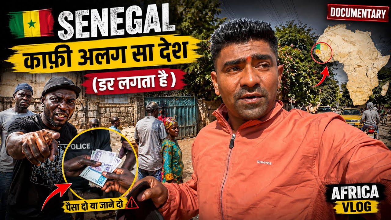 “Shocking 😱 Senegal Street Vlog | Local Man Speaks Hindi in Africa