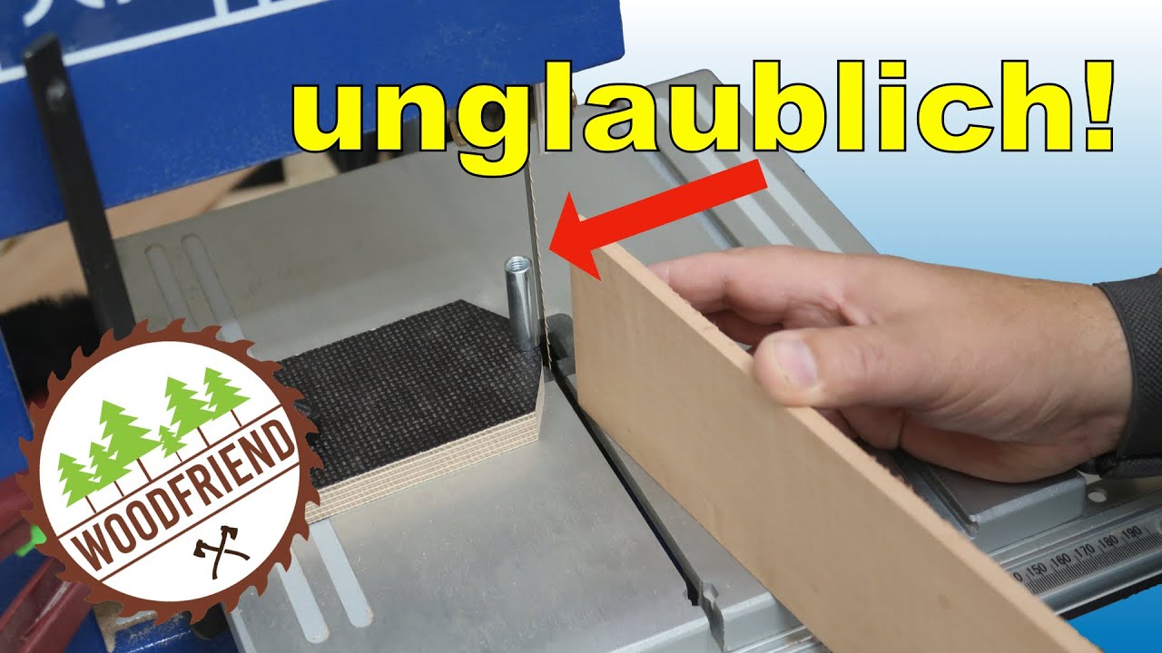 Bandsäge Rundanschlag, perfekt sägen.