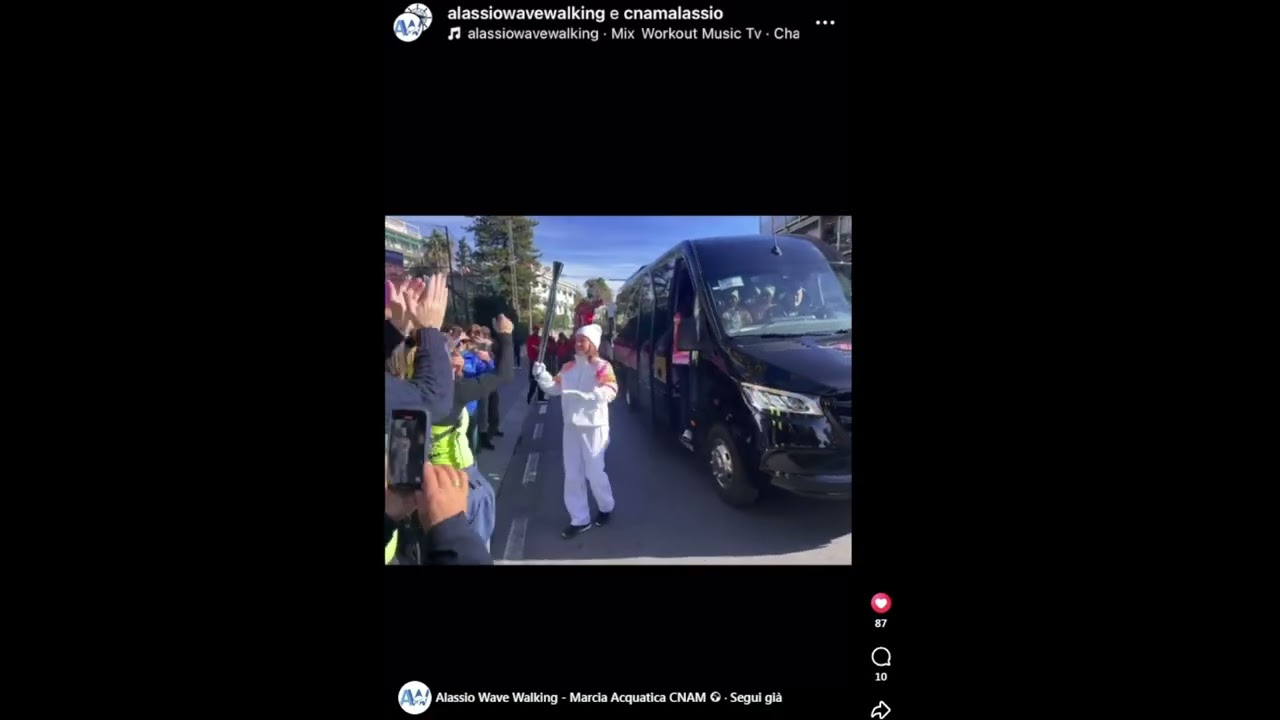 Lorena Rasolo del CNAM tedofora olimpica