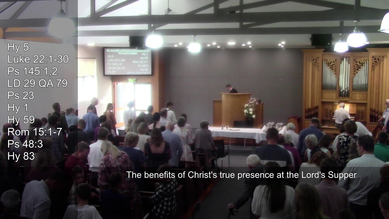 1.03.2026 ~ Re W Bredenhof ~ The benefits of Christ's true presence at the Lord's Supper
