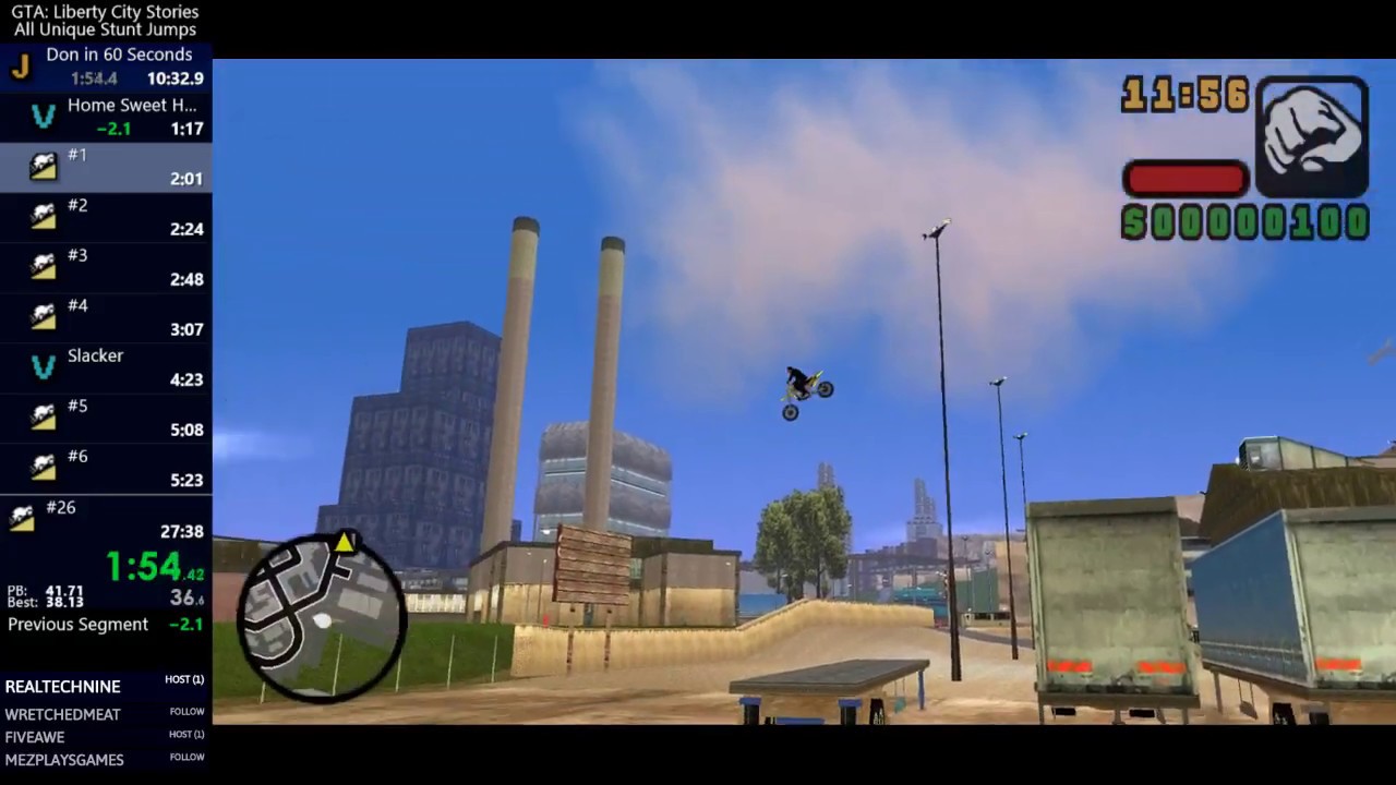 [PB] GTA LCS All Stunt Jumps 26:59