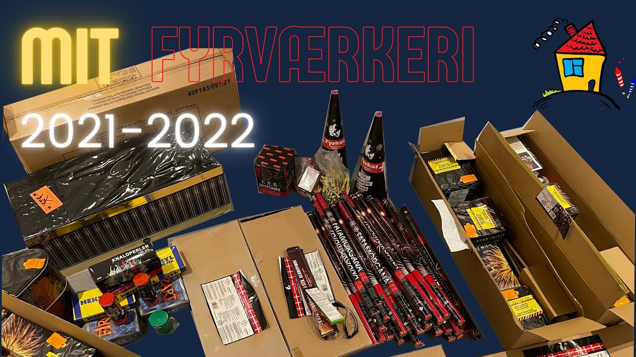 Mit fyrv&aelig;rkeri 2021 til 2022 - Latterlig m&aelig;ngde! -  9KG Nem Krudt!