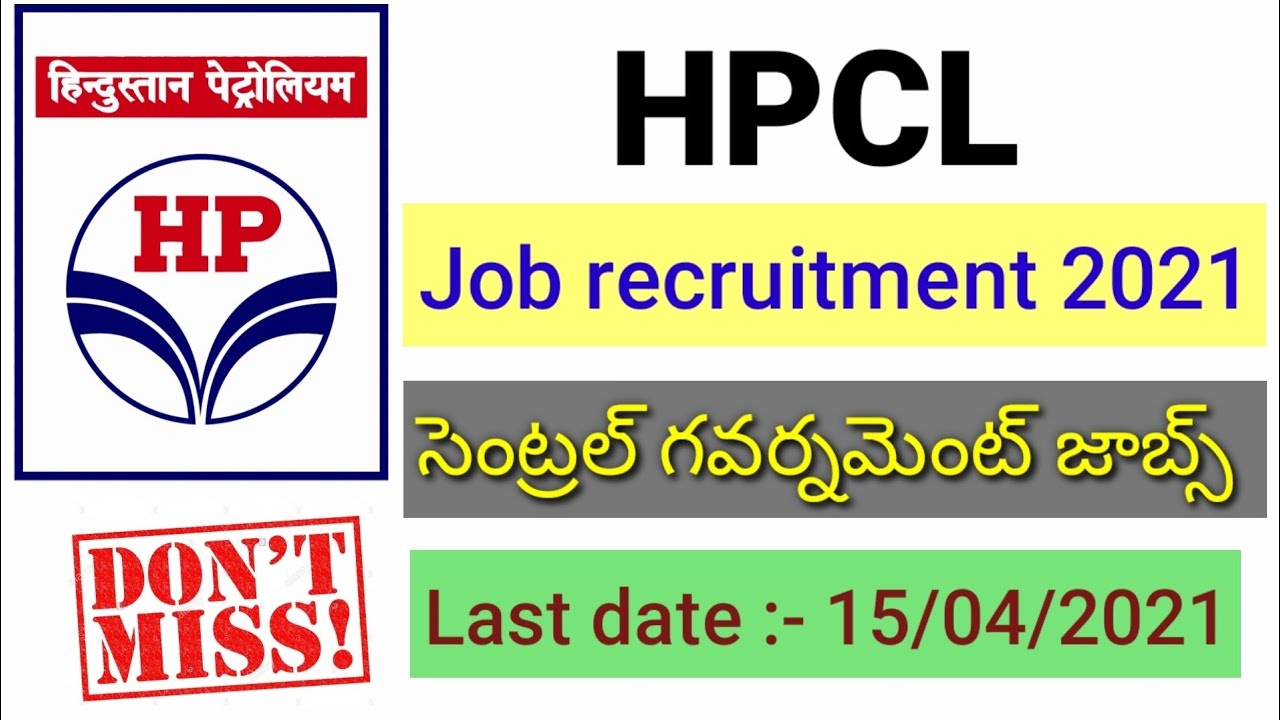 HPCL 2021 recruitment for engineering students