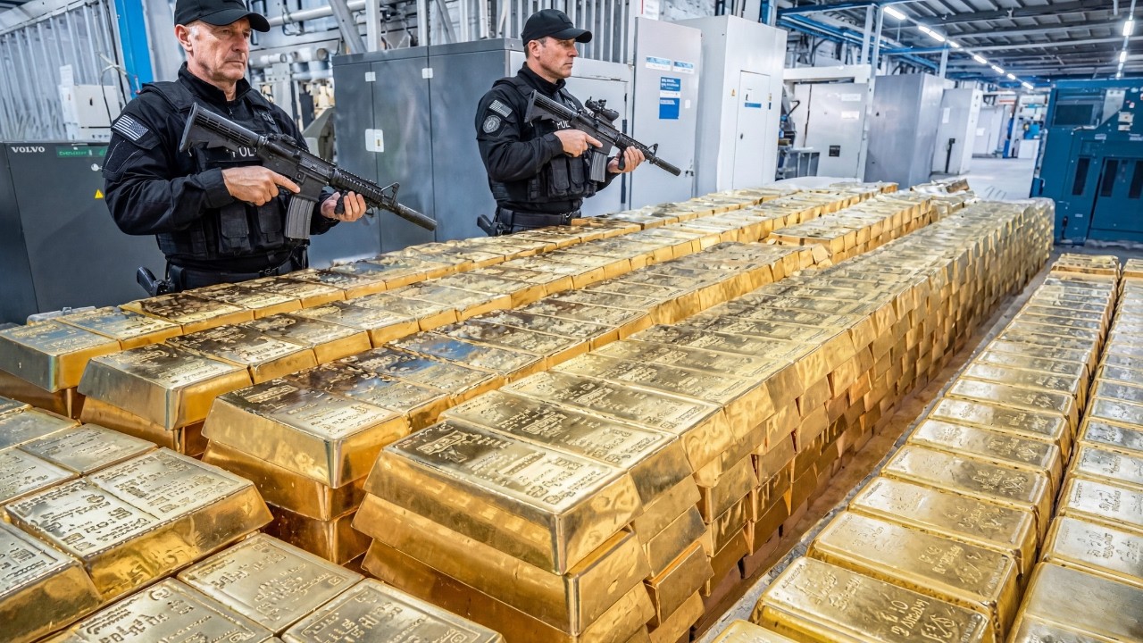 Inside the Gold Bar Factory: How Raw Gold Is Melted Into Pure 24K Bars