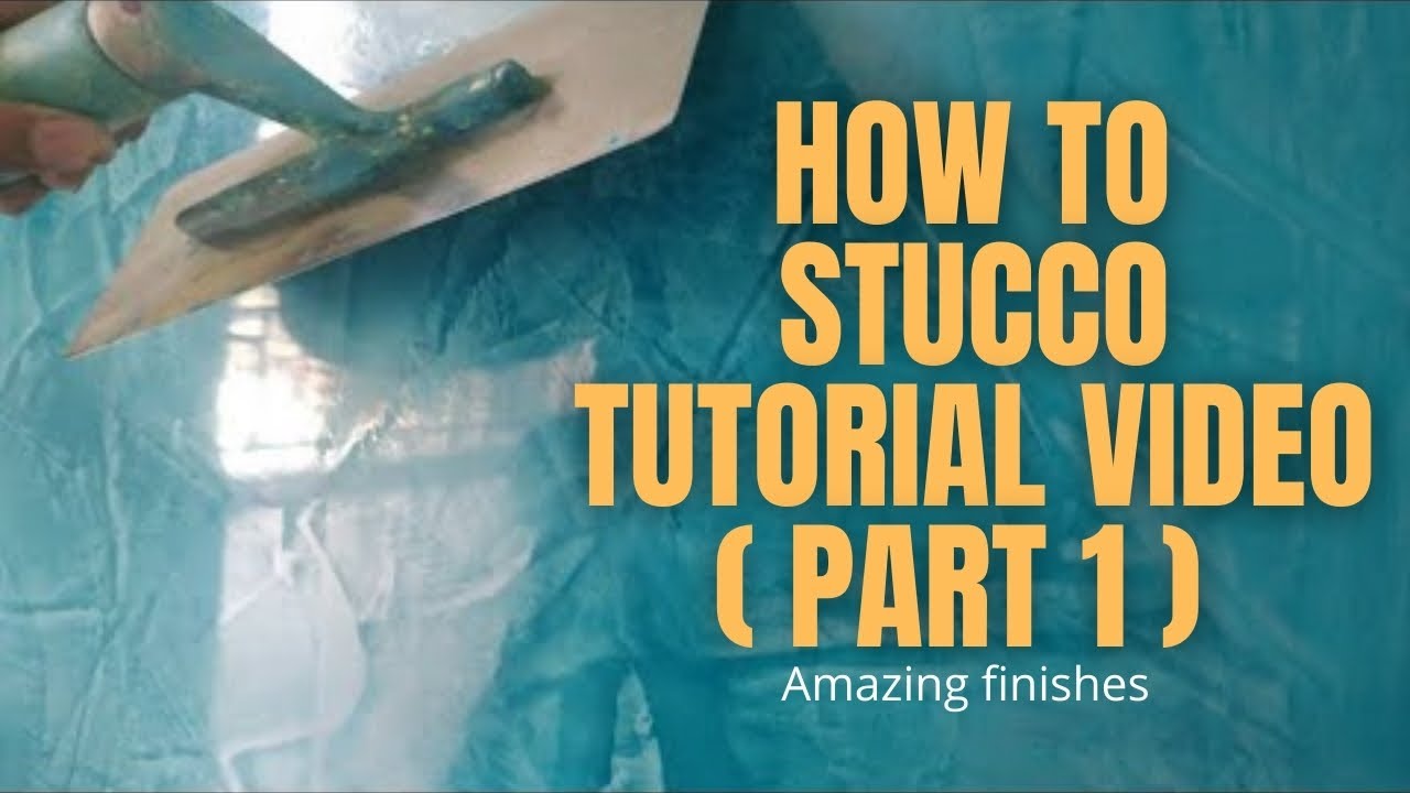 How to Stucco (with Marble Finish Tutorial): Part 1