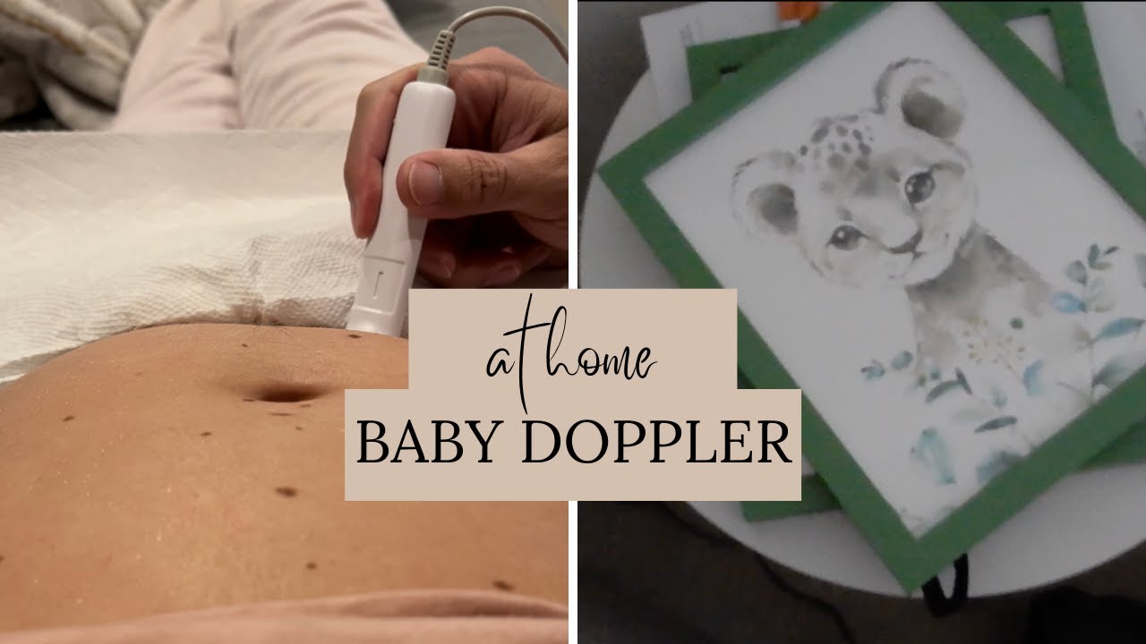 Using Our At Home Baby Doppler!