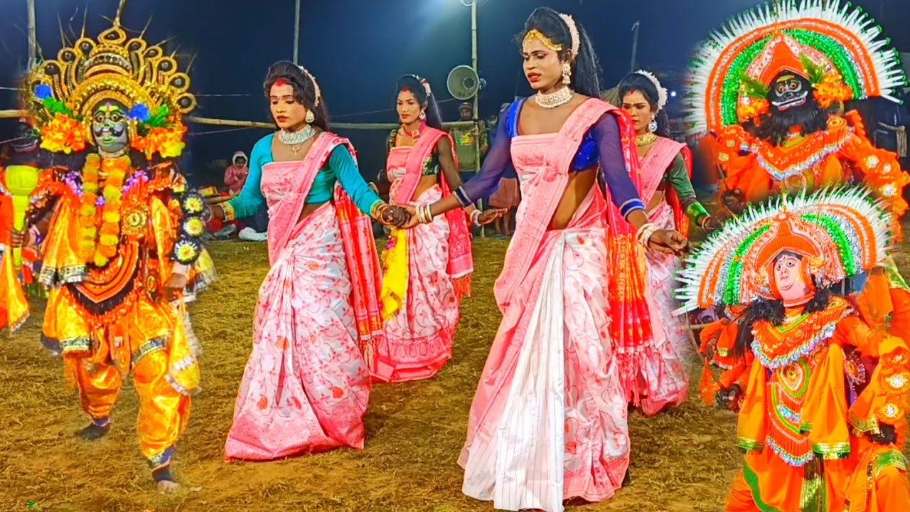 এই আসরে প্রথম নতুন সালে নতুন ড্রেস ও মুখোশ /Sanjay orang chhau nach/natun darun/star purulia