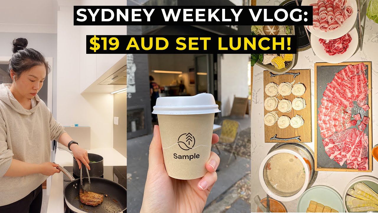 Sydney Weekly Vlog | Japanese Set Lunch in Sydney Surry Hills, Hot Pot at Haymarket & Grocery Haul